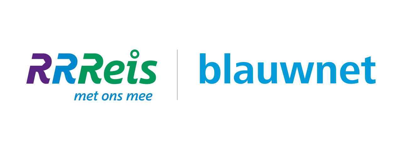 Combinatielogo RRReis Blauwnet